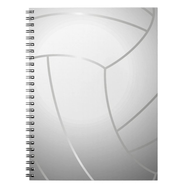Cooles Volleyball-(weißes) Notizbuch Notizblock (Vorderseite)