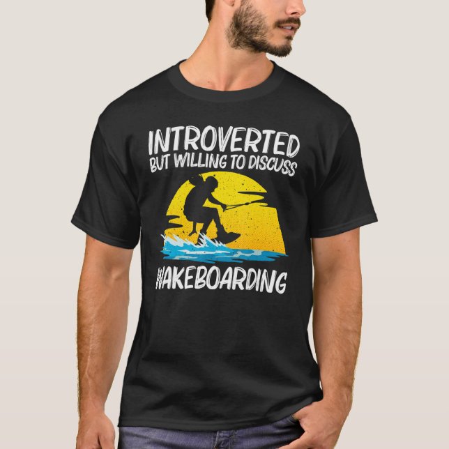 Cooles Wakeboarding für Männer Frauen Wakeboard Wa T-Shirt (Vorderseite)