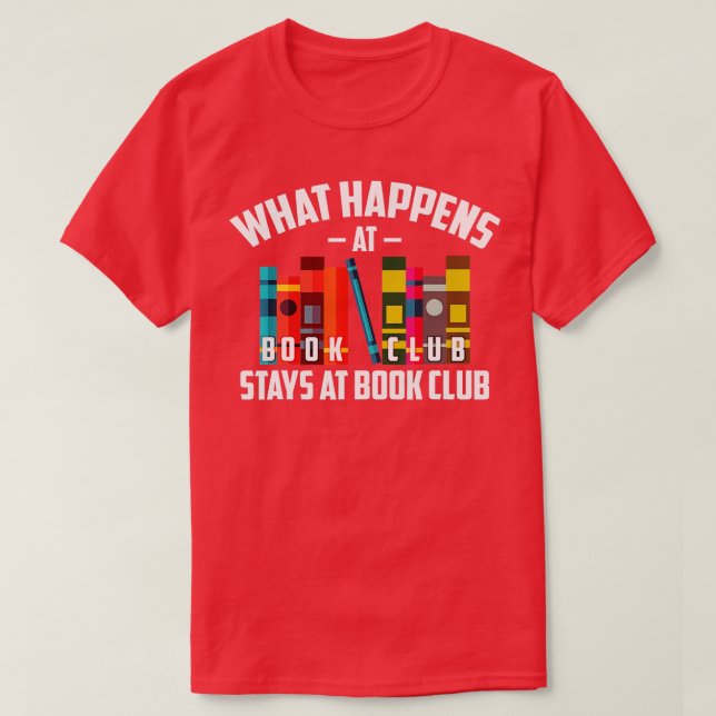Cooles, was im Buchclub Bleibe T-Shirt (Design vorne)