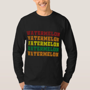 Cooles Wassermelon Briefe Design Sommer-Wassermelo T-Shirt