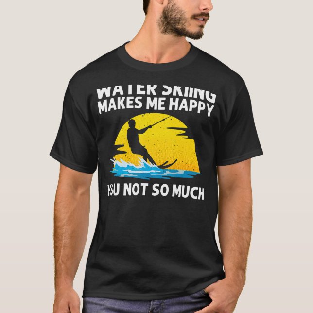 Cooles Wasserski für Damen Skifahrer T-Shirt (Vorderseite)