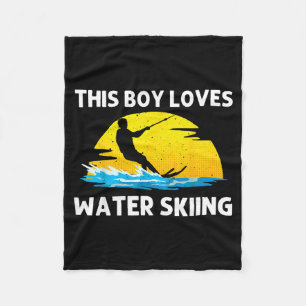 Cooles Wasserskilaufen für Jungen Mädchen Skisport Fleecedecke