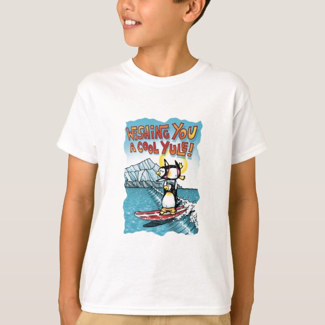 Cooles Weihnachten-Tandem, das hawaiische Penguins T-Shirt (Vorderseite)
