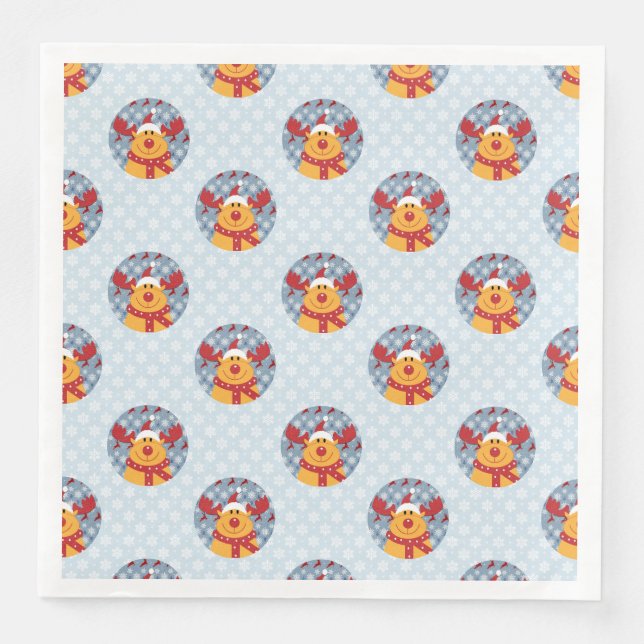 Cooles Weihnachtsbuch Napkin Serviette (Vorderseite)