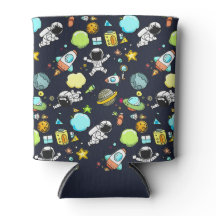 Cooles Weltraumthema - Astronauten und Raketenschi