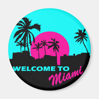Cooles Willkommen im Miami Design Magnet