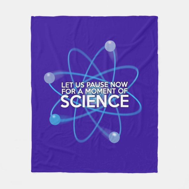 Cooles Wissenschaftsangebot Modernes Sprichwort Fleecedecke (Vorderseite)