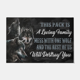 Cooles Wolf Sprichwort Doormat, Funny Quotes Fußmatte