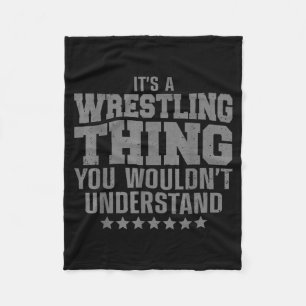 Cooles Wrestling-Design für Männer Frauen Wrestler Fleecedecke