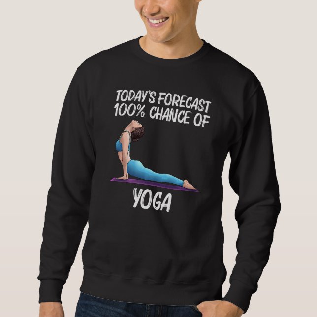 Cooles Yoga für Männer Yogi Körperübungen Sweatshirt (Vorderseite)