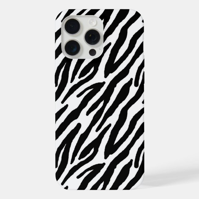 Cooles Zebramuster iPhone 15 Pro Max Hülle (Rückseite)