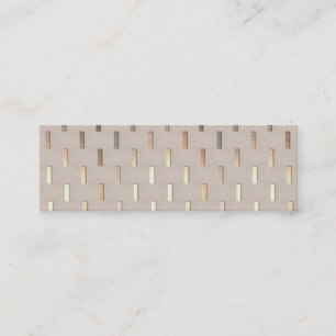 Cooles Zen-Muster Stilvoll Modernes Minimalistisch Mini Visitenkarte