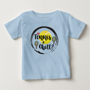 Cooles Zitat aus Tennis und Kill Blauer Zitat Baby T-shirt