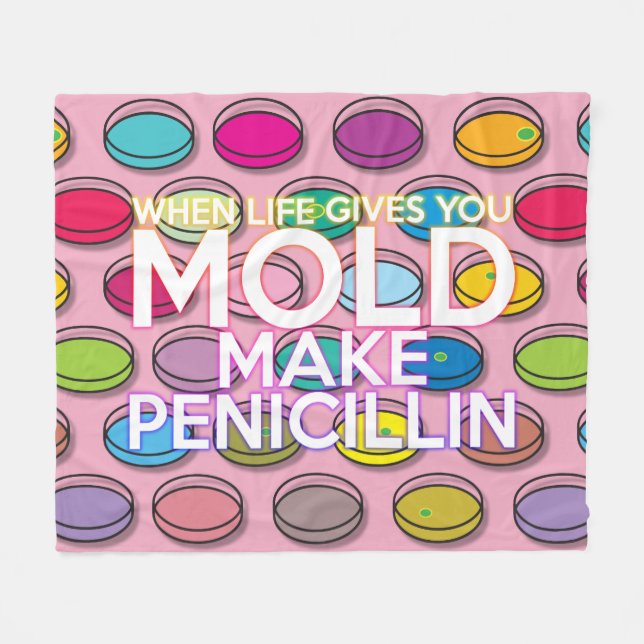 Cooles Zitat Modernes, farbenfrohes Funny Science- Fleecedecke (Vorderseite (Horizontal))