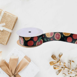 Cooles Zitrusfrüchte Rotes Grapefruits Orangenmust Satinband