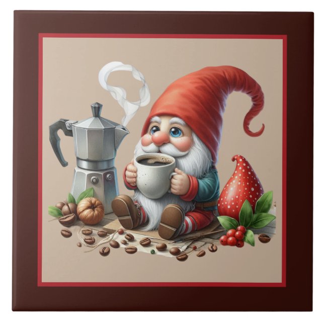 Cooles Zuhause-Coffeeshop Fliese (Vorderseite)