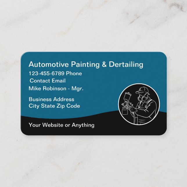 Coolest Automotive Car Painting  Visitenkarte (Vorderseite)