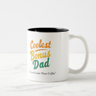 Coolest Bonus Papa Mug - Custom Stepdad Cadeau