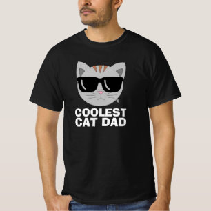 COOLEST CAT DAD Sonnenbrille Katze T-Shirt