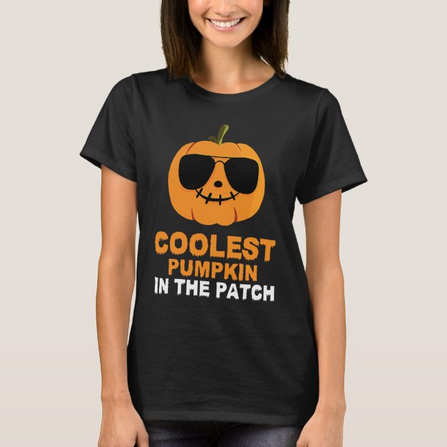 Coolest Pumpkin In The Patch Funny Halloween Kids  T-Shirt (Vorderseite)