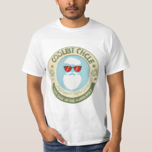Coolest Uncle This Side of the North Pole | Retro  T-Shirt (Vorderseite)
