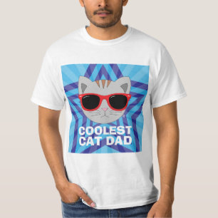 COOLESTER KATZENPAPA Sonnenbrille Katze T-Shirt