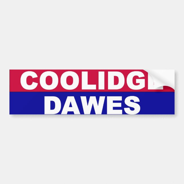 Coolidge-Dawes Autoaufkleber (Vorne)
