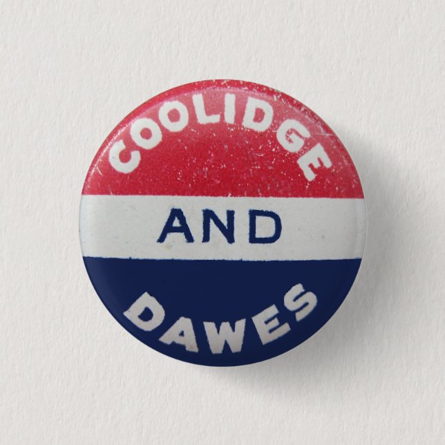 Coolidge-Dawes Knopf Button (Vorderseite)