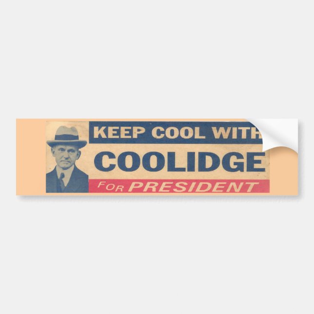 Coolidge für Präsidenten Sticker Autoaufkleber (Vorne)