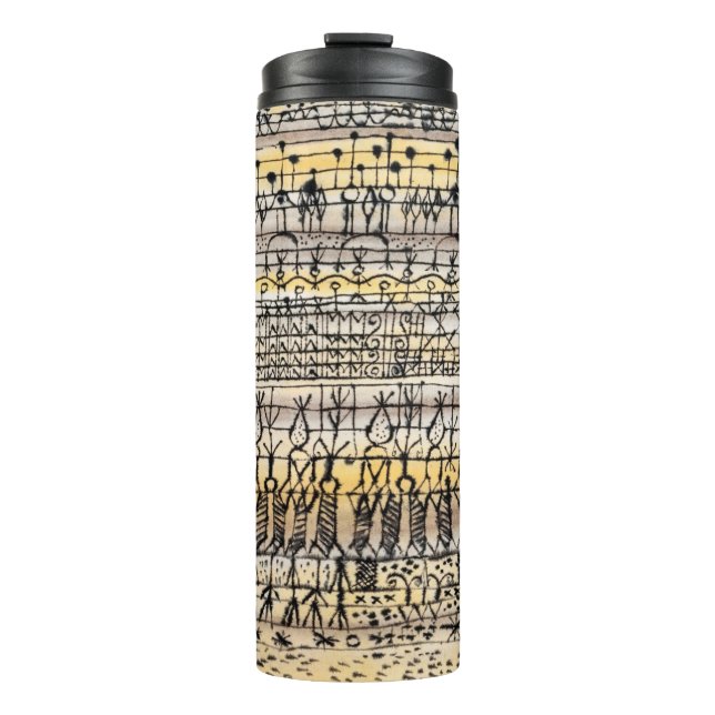 Cooling in a hot zone garden' (1924) by paul klee thermosbecher (Vorderseite)