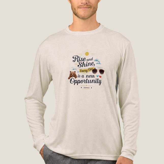 Coolness, Coffee & New Opportunities Tri-Blend Shirt (Vorderseite)