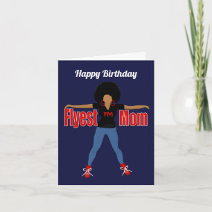 Coolste afroamerikanische Mutter zum Geburtstag Ka Karte