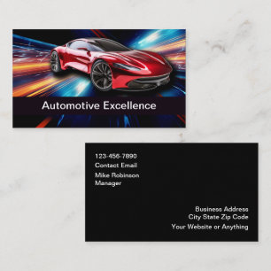 Coolste Automobil-Geschäftskarten Visitenkarte