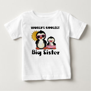 Coolste Big Sister Penguin Baby T-shirt