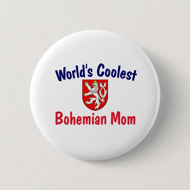 Coolste Bohemische Mama Button (Vorderseite)