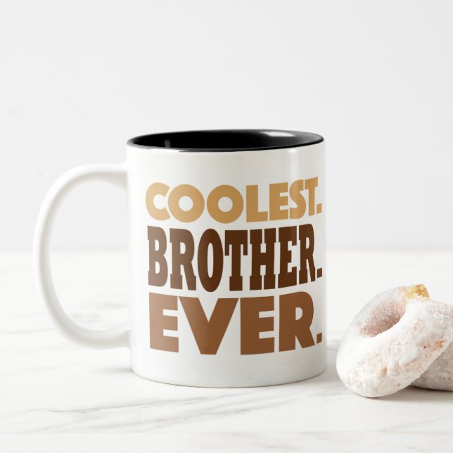Coolste Bruder-überhaupt Tasse (Mit Donut)