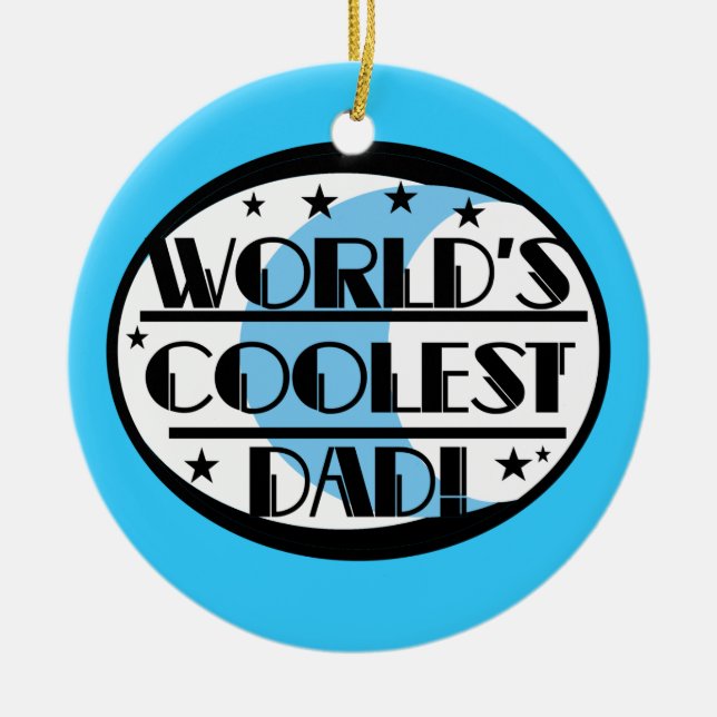 Coolste der Vater-Geschenke der Welt Keramik Ornament (Vorne)