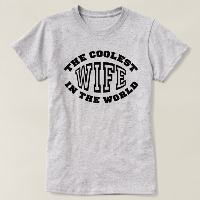 Coolste Ehefrau T-Shirt (Design vorne)