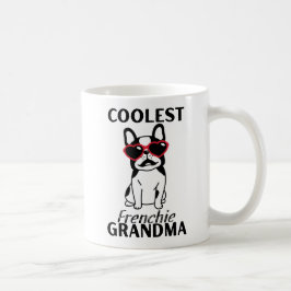 Coolste französische Oma, Funny French Bulldog Kaffeetasse