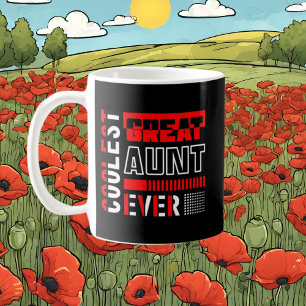 coolste Great Tunt Wortart ergänzen Monogramm Kaffeetasse