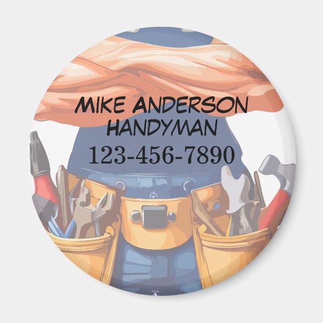 Coolste Handyman-Geschäftsmagnete Magnet (Vorne)