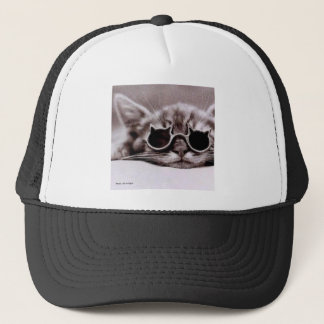 Coolste Katzen-lebendiger Fernlastfahrer-Hut Truckerkappe