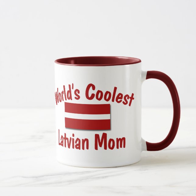Coolste lettische Mama Tasse (Rechts)