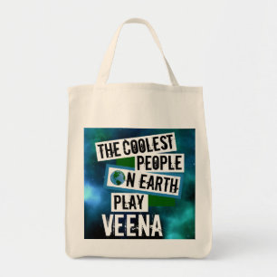 Coolste Leute spielen Veena Tragetasche