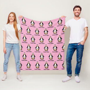 Coolste-Mama-Pinguin-Familiendesign Fleecedecke
