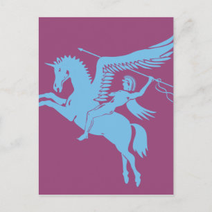 Coolste Pegasus-Kreatur, die Sie Liebe Postkarte