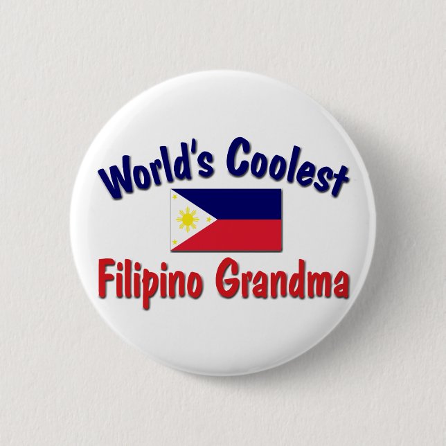 Coolste philippinische Großmutter Button (Vorderseite)