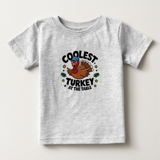Coolste Türkei beim Erntedank am Tisch Baby T-shirt (Vorderseite)