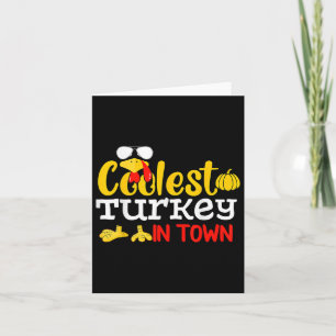 Coolste Türkei Herbst Herbst Gewitter Thanksgiv Karte
