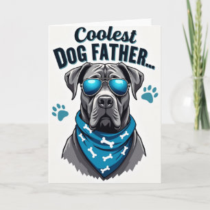 Coolste Vatertagskarte für Hundebesitzer Karte